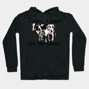 A Cow A Dane Not The Same Artwork Hoodie